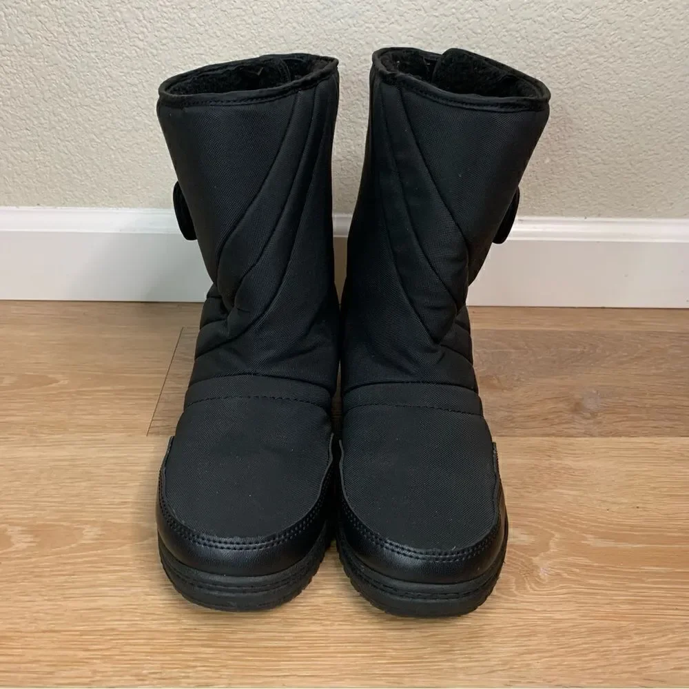 Rugged Exposure Kids Black Snow Boots